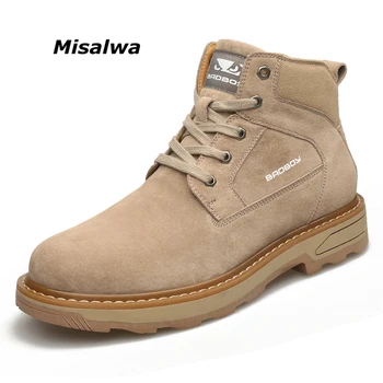 Misalwa Khaki Men Suede Leather Shoes Casual Sneakers Lace-up Autumn Spring Army Boots Combat Round Toe Classic Men's Boots
Misalwa Khaki Men Suede Leather Shoes Casual Sneakers Lace-up Autumn Spring Army Boots Combat Round Toe Classic Men's Boots