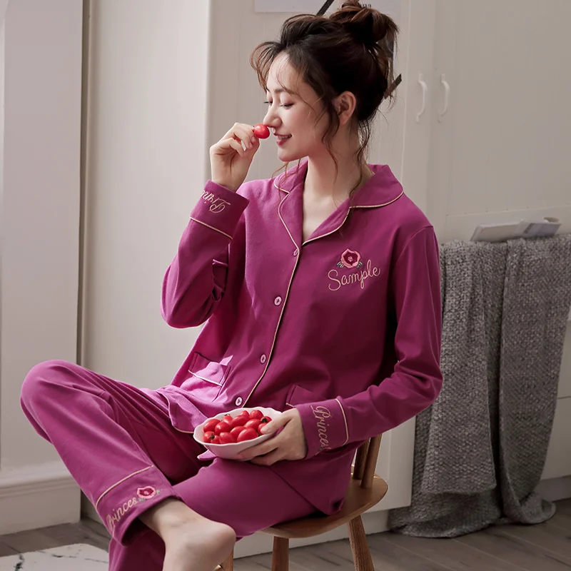 Plus Size M-3XL Women Pajama Set Flower Printing pijama Home Pyjamas Woman 100% Cotton Pyjama Set Sleepwear
Plus Size M-3XL Women Pajama Set Flower Printing pijama Home Pyjamas Woman 100% Cotton Pyjama Set Sleepwear