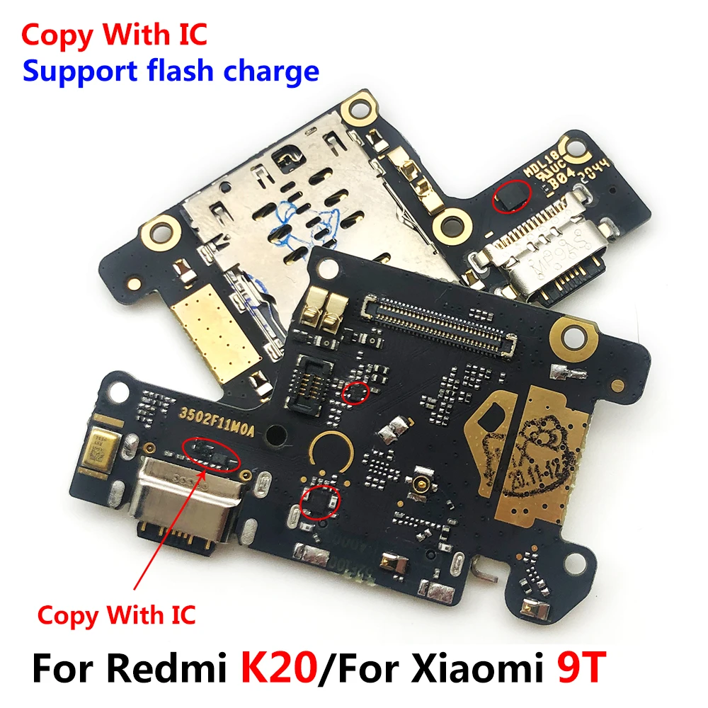 

5Pcs/Lot，For Xiaomi Mi 9T Pro Redmi K20 USB Port Charger Dock Plug Connector Charging Board Flex Cable Mic Microphone Board