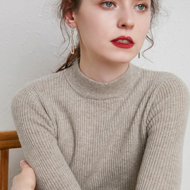 100% Wool Sweater Women Winter Clothes For Girl 2021 Woolen 2020 Autumn Solid Color Half Turtleneck Tops Knit MXY020
100% Wool Sweater Women Winter Clothes For Girl 2021 Woolen 2020 Autumn Solid Color Half Turtleneck Tops Knit MXY020