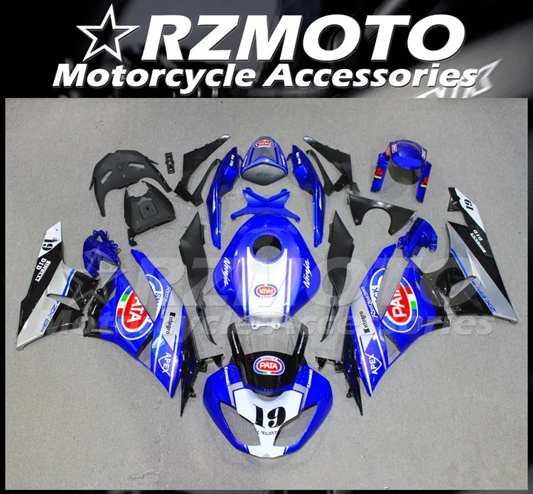Новый ABS мотоцикл весь обтекатель комплект подходит для Kawasaki Ninja ZX-6R 636 09 10 11 12 ZX6R 2009