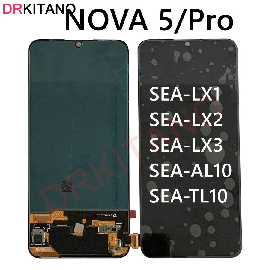 Original OLED Screen For Huawei Nova 5 Pro LCD Display Touch Digitizer Screen For Huawei Nova5 Nova 5 Pro LCD Screen Replacement
Original OLED Screen For Huawei Nova 5 Pro LCD Display Touch Digitizer Screen For Huawei Nova5 Nova 5 Pro LCD Screen Replacement