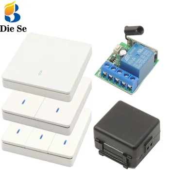 DieSe Wireless 1 Channel DC12V 10A Interruptor ON/OFF Push Switch Wall Panel Transmitter For Security Access Control System
DieSe Wireless 1 Channel DC12V 10A Interruptor ON/OFF Push Switch Wall Panel Transmitter For Security Access Control System