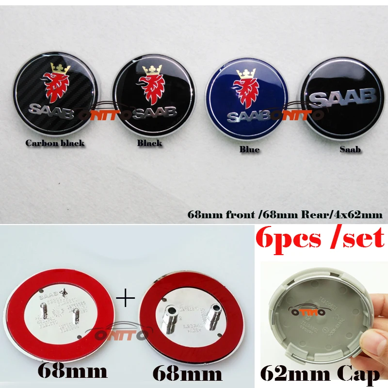 Car Styling 60/62/68mm For Saab 93 95 Saab 9-3 9-5 900 9000 Emblems head front rear wheel Accessories Auto Caps Car-Styling
Car Styling 60/62/68mm For Saab 93 95 Saab 9-3 9-5 900 9000 Emblems head front rear wheel Accessories Auto Caps Car-Styling