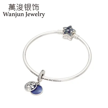 Wanjun Jewelry 100%925 Sterling Silver Star Bangles Beadeds Retro Night Sky Bracelets Pendant Finished Product Gift Gave Friends
Wanjun Jewelry 100%925 Sterling Silver Star Bangles Beadeds Retro Night Sky Bracelets Pendant Finished Product Gift Gave Friends
