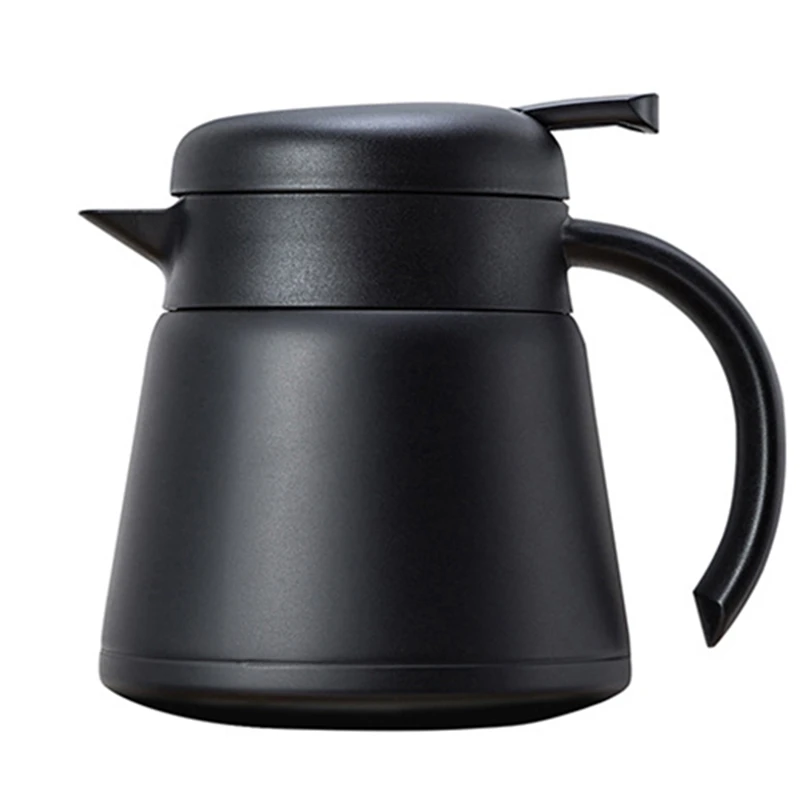 800Ml Large Capacity Double Wall Stainless Steel European Style Thermal Insulation Pot Portable Coffee Vacuum Flasks Black
800Ml Large Capacity Double Wall Stainless Steel European Style Thermal Insulation Pot Portable Coffee Vacuum Flasks Black