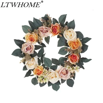 LTWHOME 15.8 Inch Handmade Wreath with Orange Roses for Front Door, Wall, Mantelpiece, Window Decoration, Model: WHOR
LTWHOME 15.8 Inch Handmade Wreath with Orange Roses for Front Door, Wall, Mantelpiece, Window Decoration, Model: WHOR