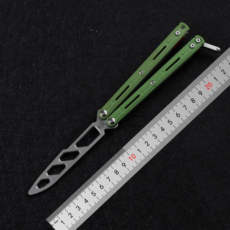 Practice Knife 9cr18 Steel Fancy Flail Knife EDC Multi-function Tool Folding Knife
Practice Knife 9cr18 Steel Fancy Flail Knife EDC Multi-function Tool Folding Knife
