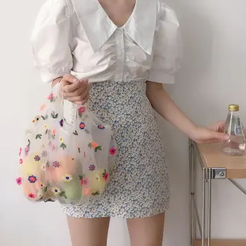 Women Mesh Cloth Shopping Bag Female Large Capacity Flower Embroidery Handbag Multifunction Reusable Storage Organizer Tote
Women Mesh Cloth Shopping Bag Female Large Capacity Flower Embroidery Handbag Multifunction Reusable Storage Organizer Tote