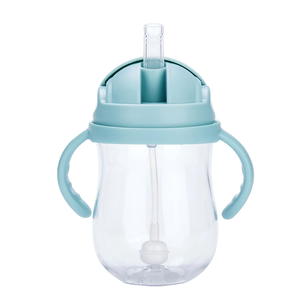 300ML Baby Feeding Bottle Suction Training Leakproof Drinking Cup With Handles Straw Silicone Wide Mouth Milk or Water Cups
300ML Baby Feeding Bottle Suction Training Leakproof Drinking Cup With Handles Straw Silicone Wide Mouth Milk or Water Cups
