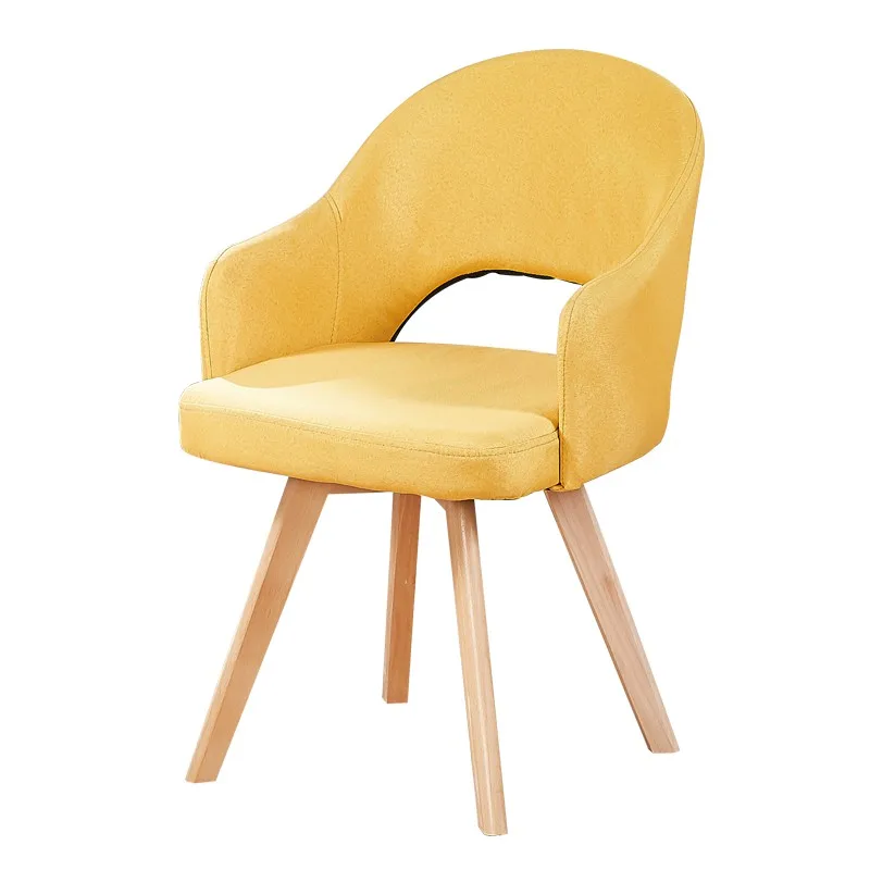 Modern minimalist Nordic fabric solid wood chair makeup back chair lazy stool dining chair home single desk chair
Modern minimalist Nordic fabric solid wood chair makeup back chair lazy stool dining chair home single desk chair