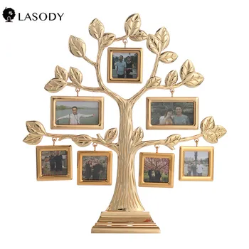 Zinc Alloy Photo Frame Family Tree Frame Photo Frame Metal Tree Shape Crafts with 7 Hanging Picture Photo Frames
Zinc Alloy Photo Frame Family Tree Frame Photo Frame Metal Tree Shape Crafts with 7 Hanging Picture Photo Frames