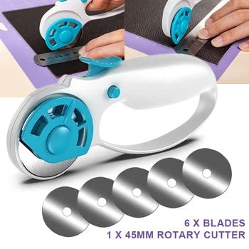 45mm Loop Rotary Cutter for Fabric Leather Cutter Loop Quilting Rotary Cutter Fabric Handle Cutting Craft Tool Sewing Quilting
45mm Loop Rotary Cutter for Fabric Leather Cutter Loop Quilting Rotary Cutter Fabric Handle Cutting Craft Tool Sewing Quilting