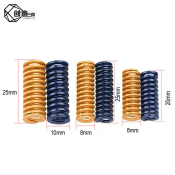 3D Printer Parts Spring For Heated bed MK3 CR-10 hotbed Imported Length 20/ 25mm OD 8 /10mm For 3D Printer 
3D Printer Parts Spring For Heated bed MK3 CR-10 hotbed Imported Length 20/ 25mm OD 8 /10mm For 3D Printer