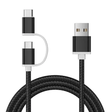 2 In 1 Knit USB Cable Micro Type-C Connector Fast Charger 2A Data Cable High Speed Transfer For Poco Smartphone Tablets
2 In 1 Knit USB Cable Micro Type-C Connector Fast Charger 2A Data Cable High Speed Transfer For Poco Smartphone Tablets