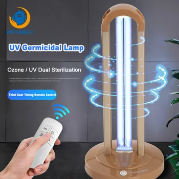 38W Quartz Lamp UV Sterilizer Ultraviolet Disinfection Lamp Portable 220V Ozone UVC Germicidal Lamps Timed Remote Control
38W Quartz Lamp UV Sterilizer Ultraviolet Disinfection Lamp Portable 220V Ozone UVC Germicidal Lamps Timed Remote Control