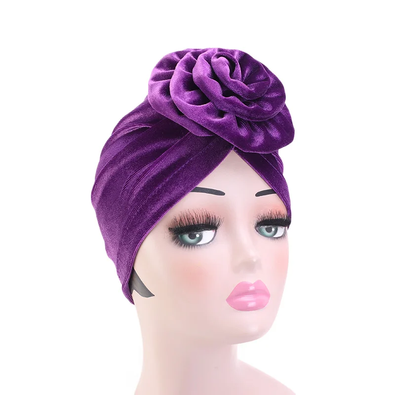 New Muslim Women Velvet big Flower Turban Hat Scarf Headwrap Chemo Beanie Hijab Bonnet Cap Headwear Cancer Hair Accessories 
New Muslim Women Velvet big Flower Turban Hat Scarf Headwrap Chemo Beanie Hijab Bonnet Cap Headwear Cancer Hair Accessories