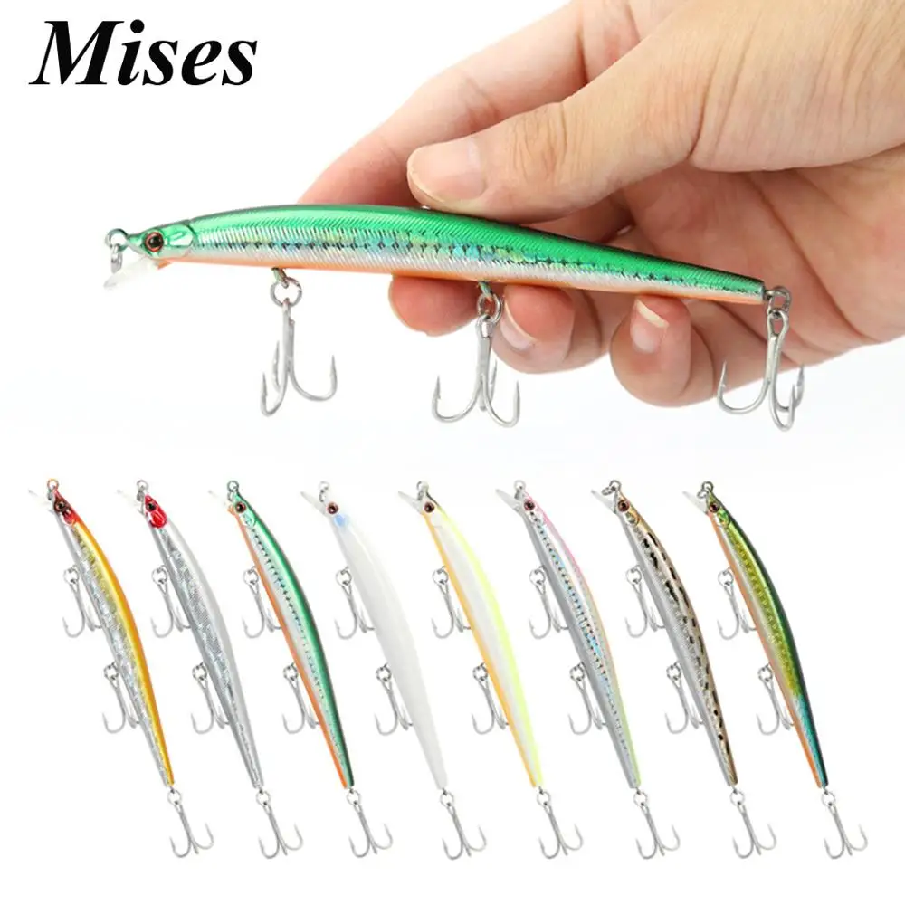 Приманка Mises Bionic Minnow 11 см 9 г десять цветов длинная плавающая приманка с