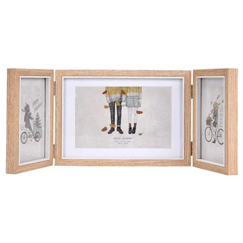 Rustic Picture Frames Triple Hinged Picture Frame Display 4X6 and 5X7 Pictures for Desktop or Tabletop 1 Pack,Log Color
Rustic Picture Frames Triple Hinged Picture Frame Display 4X6 and 5X7 Pictures for Desktop or Tabletop 1 Pack,Log Color