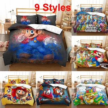 3D Super Mario Pattern Comfortable Soft Polyester Duvet Cover Bedding Set Bed Cover To Protect Comforter and Quilt for Children
3D Super Mario Pattern Comfortable Soft Polyester Duvet Cover Bedding Set Bed Cover To Protect Comforter and Quilt for Children
