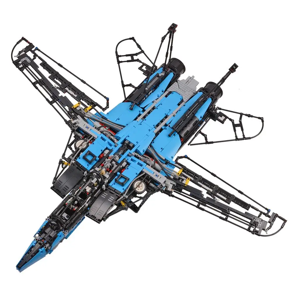 4000Pcs MOC RC F14Z Fighter Small Particle DIY Assembly Building Block Stem Toy with 18 Pneumatic Elements and 2 Motors For 10+
4000Pcs MOC RC F14Z Fighter Small Particle DIY Assembly Building Block Stem Toy with 18 Pneumatic Elements and 2 Motors For 10+