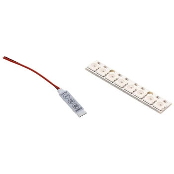 1x 12V RGB 5050/3528 LED StripTape Strip Controller Dimmer & 8 x WS2812B 5050 RGB Driving LED Lights Board Strip
1x 12V RGB 5050/3528 LED StripTape Strip Controller Dimmer & 8 x WS2812B 5050 RGB Driving LED Lights Board Strip