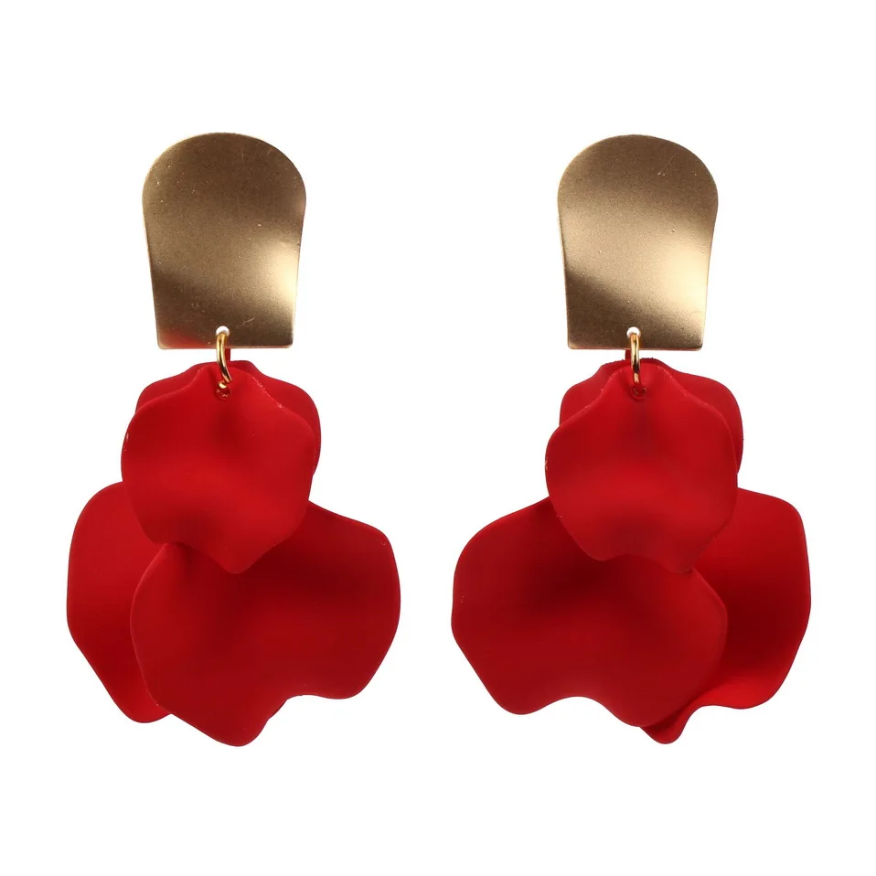 Florosy Gold Color Plated Metal Leaf Flower Pendant Dangle Earrings for Women Big Size Long Acrylic Statement Drop Earrings New
Florosy Gold Color Plated Metal Leaf Flower Pendant Dangle Earrings for Women Big Size Long Acrylic Statement Drop Earrings New