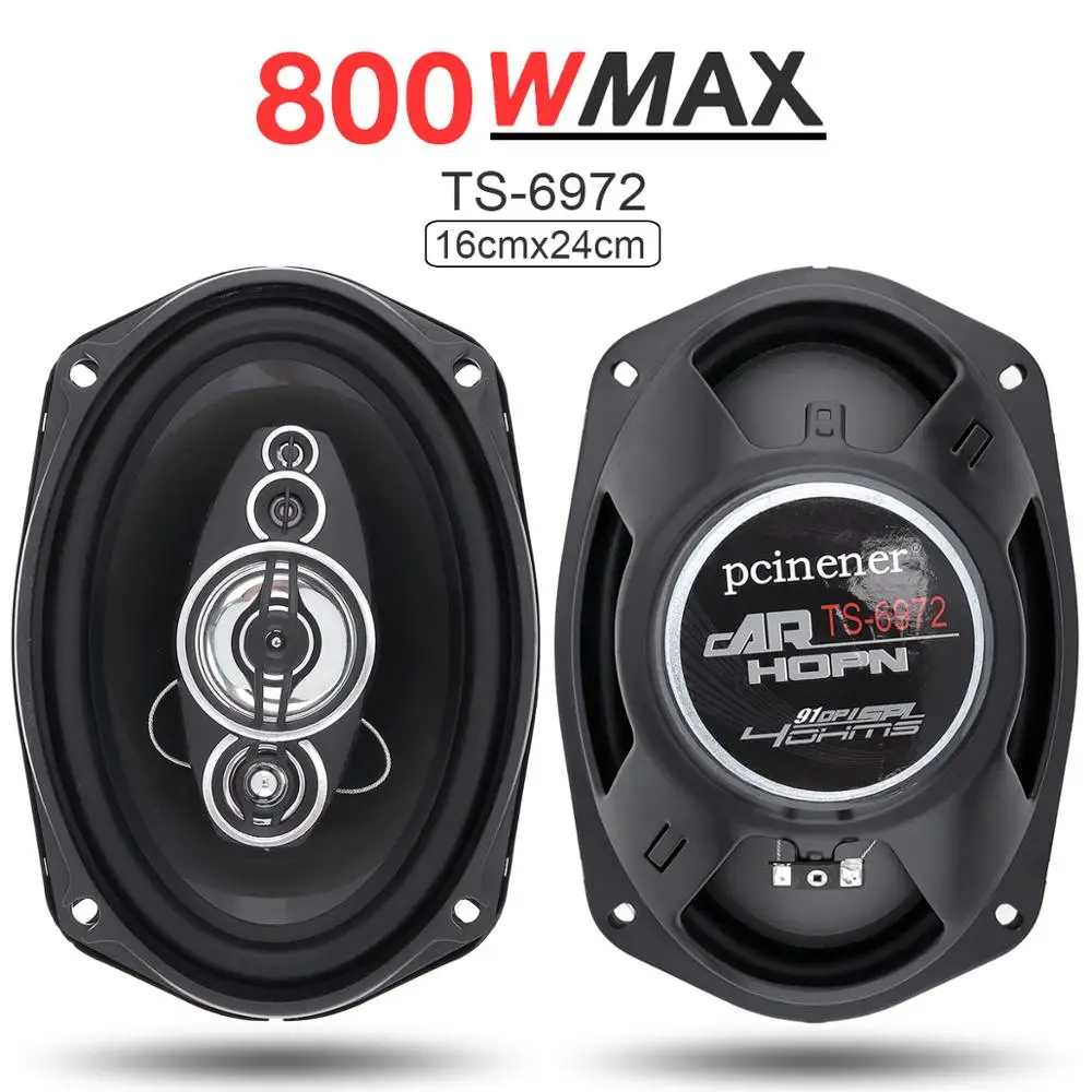 2pcs 6 x 9 Inch 800W Car Coaxial Speaker Auto Audio Music Stereo Full Range Frequency Hifi Speakers Non-destructive Installation 
2pcs 6 x 9 Inch 800W Car Coaxial Speaker Auto Audio Music Stereo Full Range Frequency Hifi Speakers Non-destructive Installation