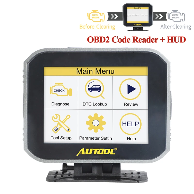 AUTOOL X80 Car Engine Code Reader Hud Compute Obd2 Head Up Display 2 IN 1 Automotive Diagnostic tool Full OBDII EOBD Scanner
AUTOOL X80 Car Engine Code Reader Hud Compute Obd2 Head Up Display 2 IN 1 Automotive Diagnostic tool Full OBDII EOBD Scanner