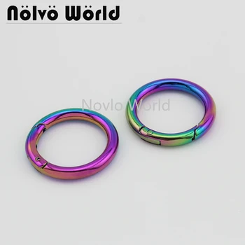 3 pieces test, Inner width 31.6mm 1-1/4", rainbow metal spring ring key ring decorative buckle diy hardware accessories
3 pieces test, Inner width 31.6mm 1-1/4", rainbow metal spring ring key ring decorative buckle diy hardware accessories
