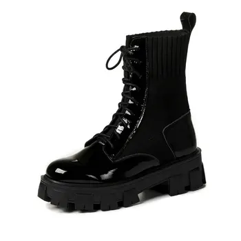 Elegant Cross Tied Women's Ankle Boots Genuine Leather Thick Heels Pumps Winter Retro Party Casual Shoe Woman
Elegant Cross Tied Women's Ankle Boots Genuine Leather Thick Heels Pumps Winter Retro Party Casual Shoe Woman