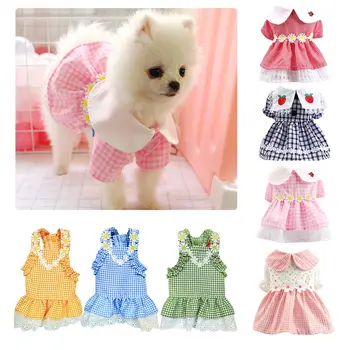 Teddy Skirt Summer Pet Clothes Pomeranian Cat Small Dog Party Birthday red plaid flower Skirt Puppy Costume Spring Pet Clothes
Teddy Skirt Summer Pet Clothes Pomeranian Cat Small Dog Party Birthday red plaid flower Skirt Puppy Costume Spring Pet Clothes