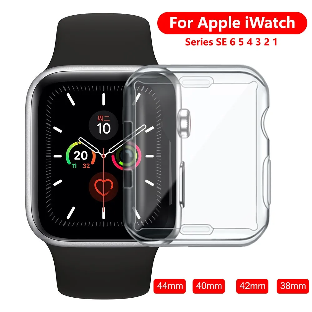 100Pcs Full Case For Apple Watch SE 6 5 4 40MM 44MM 360 Clear Soft TPU Cover Slim Screen Protector Case For iWatch 3 2 38MM 42MM
100Pcs Full Case For Apple Watch SE 6 5 4 40MM 44MM 360 Clear Soft TPU Cover Slim Screen Protector Case For iWatch 3 2 38MM 42MM