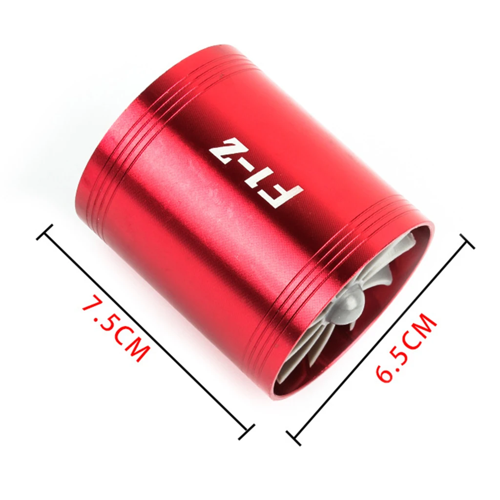 Turbocharger Twin Fan Gas Fuel Saver Turbo 2.5-2.9inch Easy installation Turbocharger Twin Fan Gas Fuel Saver Turbo 2.5-2.9inch Easy installation