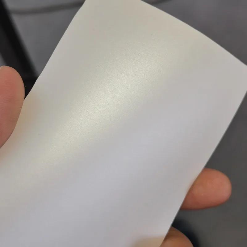 珠光白 high elastic PU printable vinly film (4)
