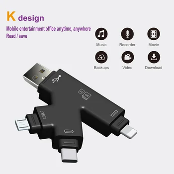 

SD Card Reader microSD Adapter microsd Cardreader SDHC SDXC TF usb c OTG Memory Stick duo RS MMC Adaptador for iphone