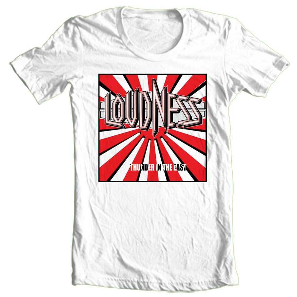 Футболка Loudness 80's Heavy Metal Rock Band 100% хлопковая с принтом популярная
