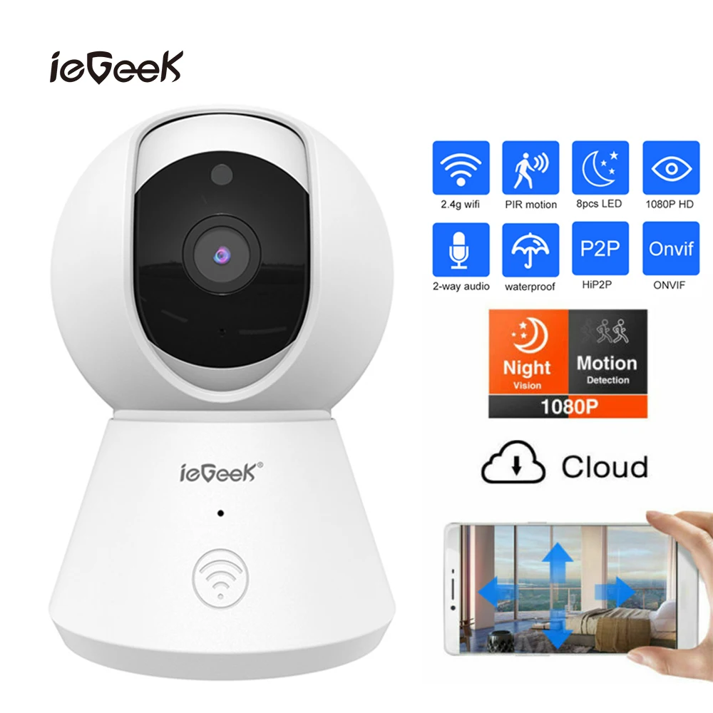 Wireless 1080P Smart IP Camera Home Outdoor Security Camera 2-Ways Voice Motion Detection Night Vision Babys Monitor Pets Camera
Wireless 1080P Smart IP Camera Home Outdoor Security Camera 2-Ways Voice Motion Detection Night Vision Babys Monitor Pets Camera