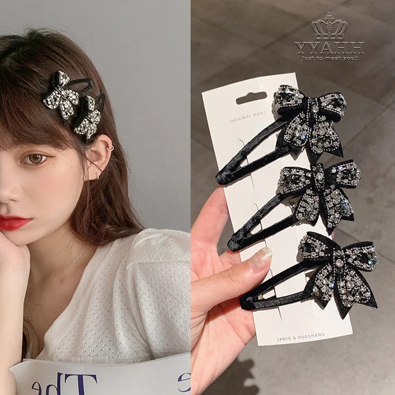 Easy Black Bow Hair Clip Temperament Bb Fashion Net Red Hair Clip Girl Bangs Clip
Easy Black Bow Hair Clip Temperament Bb Fashion Net Red Hair Clip Girl Bangs Clip