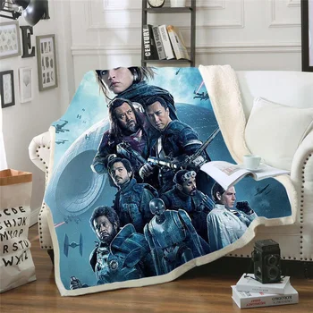 Star Wars Funny Character Blanket 3D Print Sherpa Blanket on Bed Home Textiles Dreamlike Style 05 
Star Wars Funny Character Blanket 3D Print Sherpa Blanket on Bed Home Textiles Dreamlike Style 05