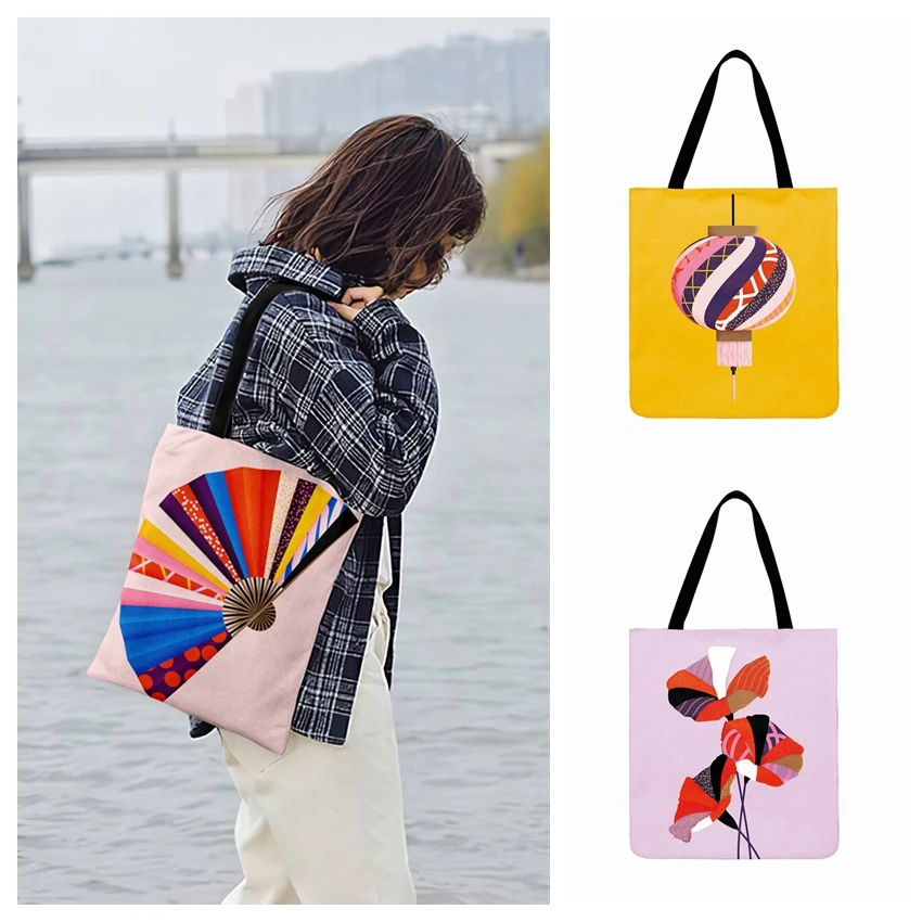 Уличные пляжные сумки современная абстрактная дизайнерская сумка-тоут с принтом