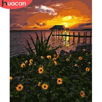 HUACAN Oil Painting Flower Drawing Canvas Acrylic Handpainted Home Decor Coloring By Number Sunset Wall Art For Adults
HUACAN Oil Painting Flower Drawing Canvas Acrylic Handpainted Home Decor Coloring By Number Sunset Wall Art For Adults