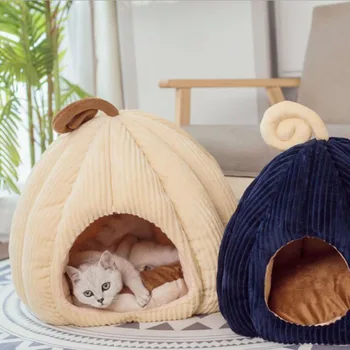 Pumpkin Enclosed Pet Cat Nest Winter Fleece-Lined Removable Washable Teddy Funny Dog Kennel Double Filled Pp Cotton
Pumpkin Enclosed Pet Cat Nest Winter Fleece-Lined Removable Washable Teddy Funny Dog Kennel Double Filled Pp Cotton