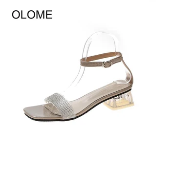 2020 Summer New Shoes Women Elegant Ladies Fashion Heels Sandals Rhinestones Female sandalia feminina Crystals zapatos mujer
2020 Summer New Shoes Women Elegant Ladies Fashion Heels Sandals Rhinestones Female sandalia feminina Crystals zapatos mujer