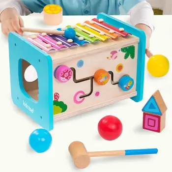 Wooden Activity Cube Octave Knock Baby Xylophone Toddler Kids Educational Gifts G99C 
Wooden Activity Cube Octave Knock Baby Xylophone Toddler Kids Educational Gifts G99C