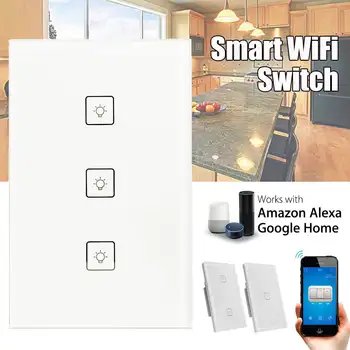 1/2/3 Gang Smart Panel Switch AC 100-240V 10A US Type Smart Home APP Remote Control Wi-Fi Connection for Smart Phone
1/2/3 Gang Smart Panel Switch AC 100-240V 10A US Type Smart Home APP Remote Control Wi-Fi Connection for Smart Phone