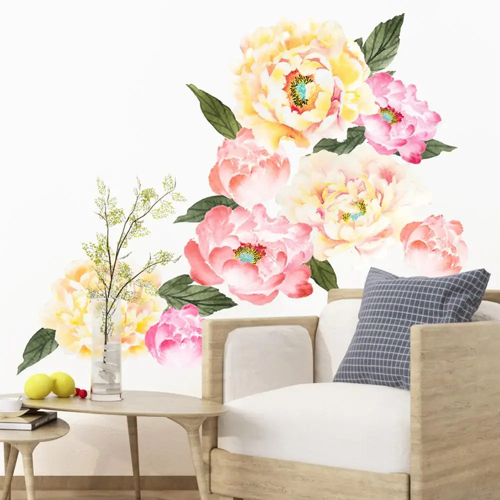 HAOKHOME Peony Flowers Wall Decal Flower Wall Sticker Floral for Girls Bedroom Living Room Nursery Decor
HAOKHOME Peony Flowers Wall Decal Flower Wall Sticker Floral for Girls Bedroom Living Room Nursery Decor