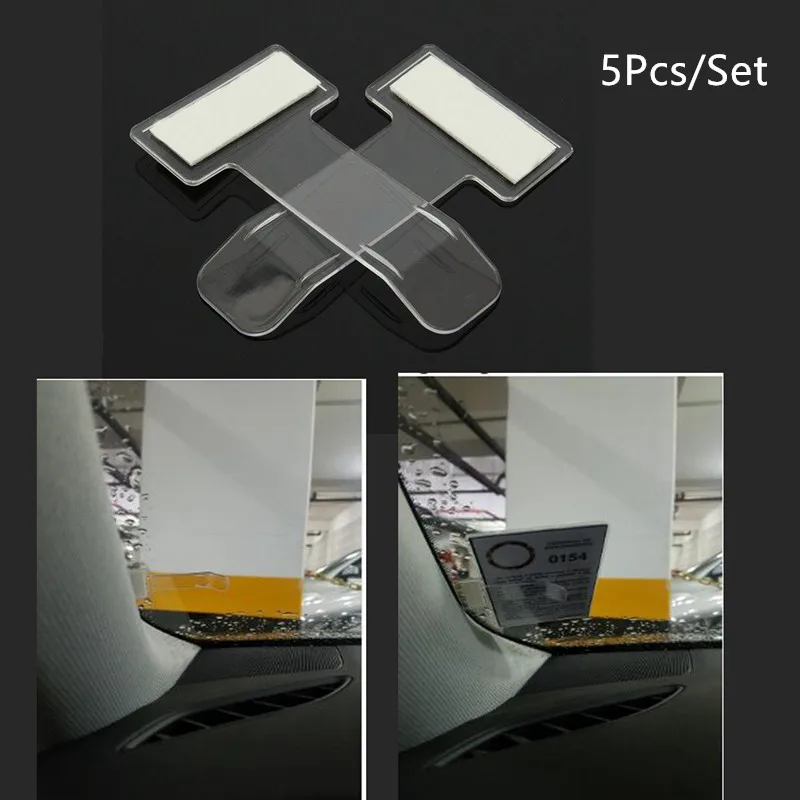 5Pcs/Set Windshield Plastic Parking Ticket Permit Holder Clip Sticker Car Vehicle Windscreen Window Fastener Stickers
5Pcs/Set Windshield Plastic Parking Ticket Permit Holder Clip Sticker Car Vehicle Windscreen Window Fastener Stickers