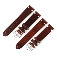 Genuine Leather Watchband 20mm 22mm Cowhide Handmade Red Brown Vintage Oil Wax Leather Watch Strap Belt
Genuine Leather Watchband 20mm 22mm Cowhide Handmade Red Brown Vintage Oil Wax Leather Watch Strap Belt
