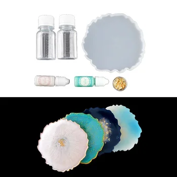 Resin Casting Coaster Pigment Molds Kit Resin Silicone Coaster Molds Geode Agate Epoxy Coaster Molds Art Crafts Tools
Resin Casting Coaster Pigment Molds Kit Resin Silicone Coaster Molds Geode Agate Epoxy Coaster Molds Art Crafts Tools